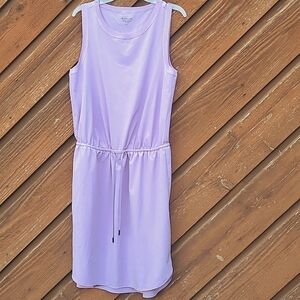 Beautiful Athleta Rincon Elfin Purple Lilac Sleeveless Tie Waist Dress
